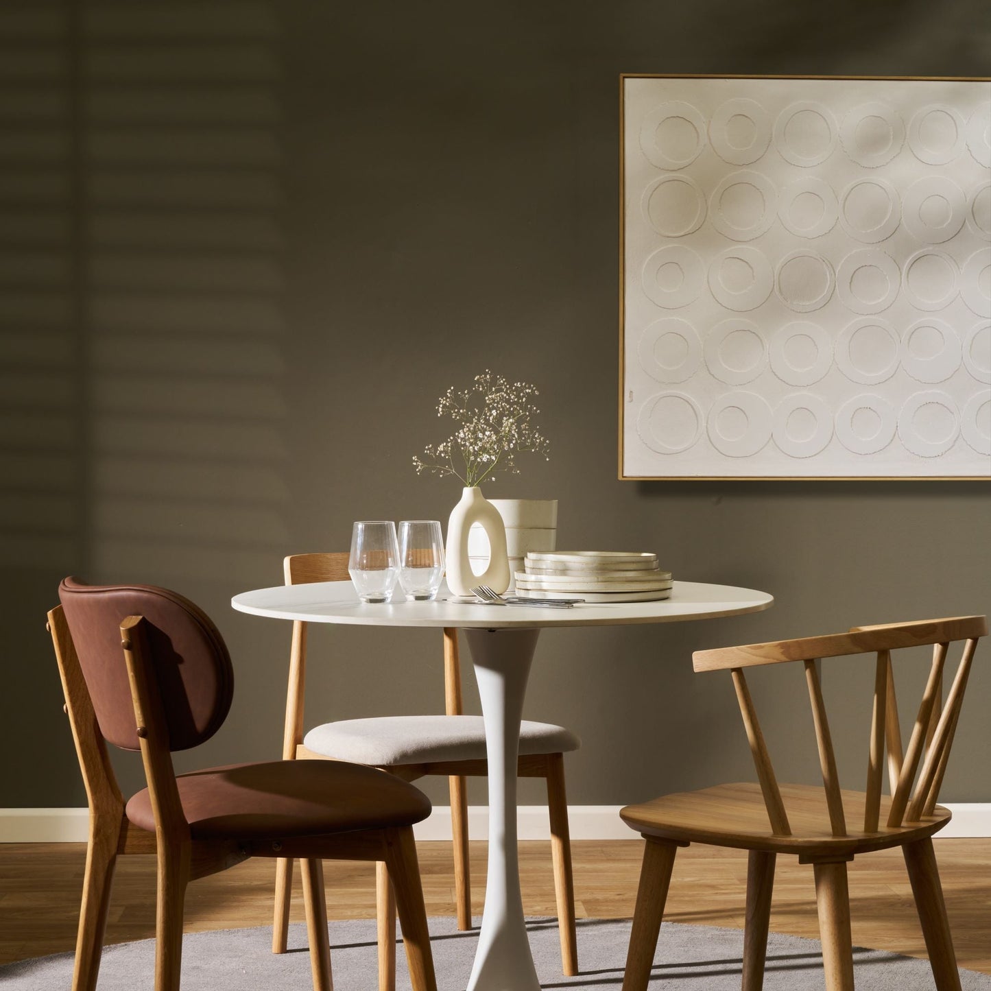 Relief circulaire - Blanc