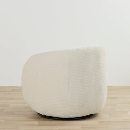 Fauteuil pivotant Marana - Crème