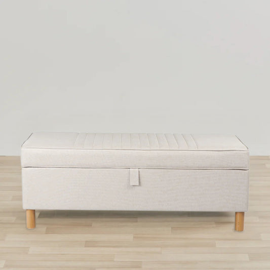 Pouf de rangement - Naturel