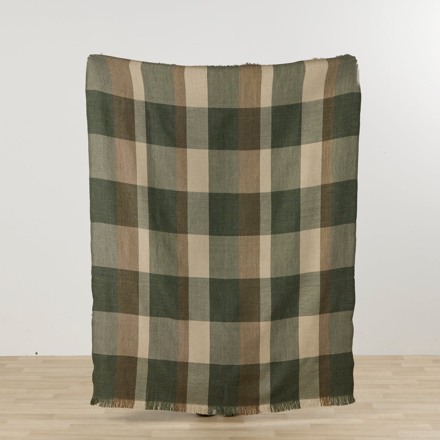 Mack Check Throw - Vert/Marron