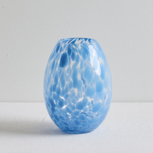 Vase Lottie en verre - Bleu clair
