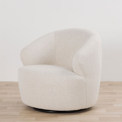 Fauteuil pivotant Lexie - Crème