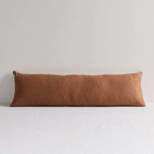 Coussin en lin Jasper - Argile - 100 cm