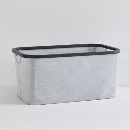 Panier rectangulaire Tyg - Gris/Noir Grand