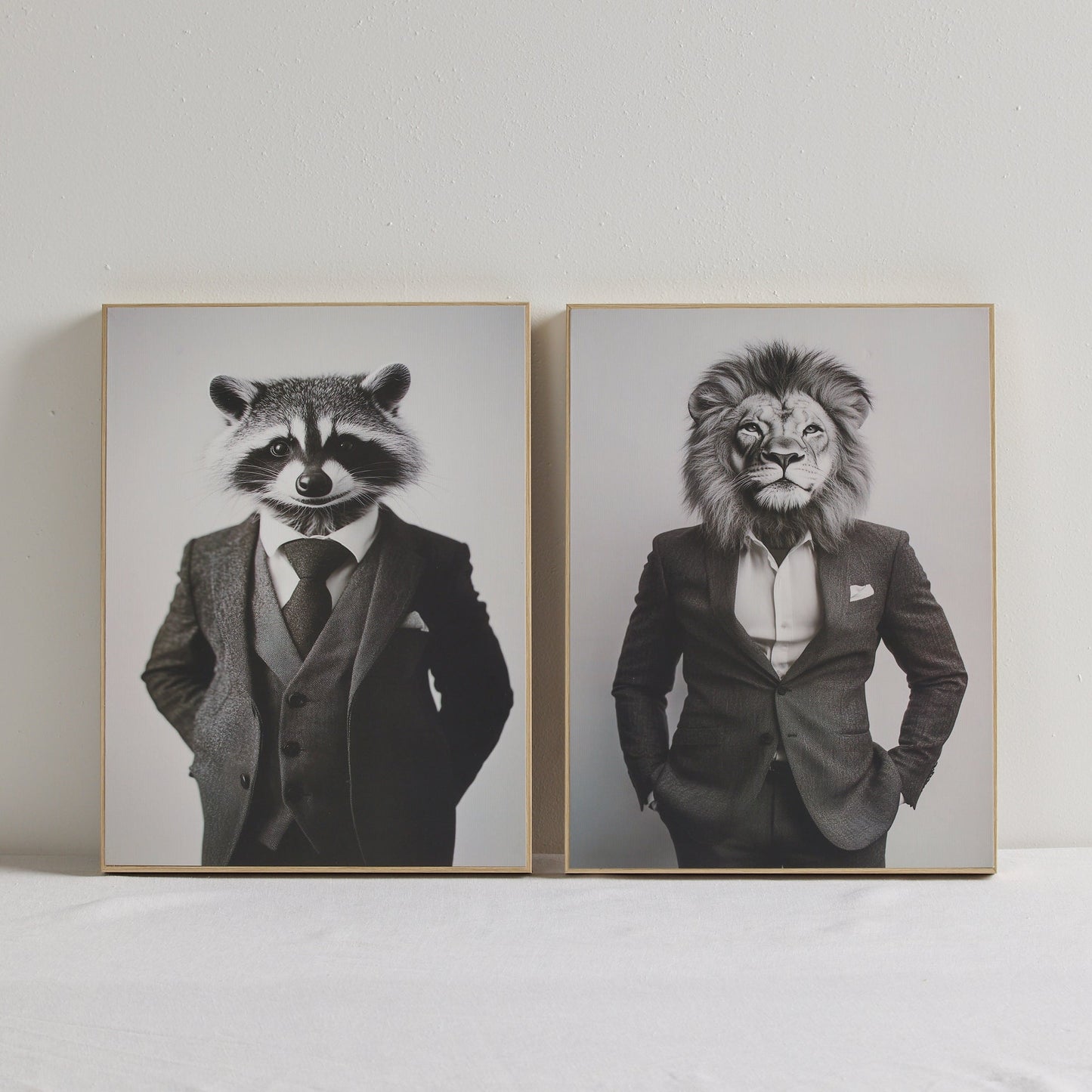 Imprimé costume de raton laveur - Noir et blanc