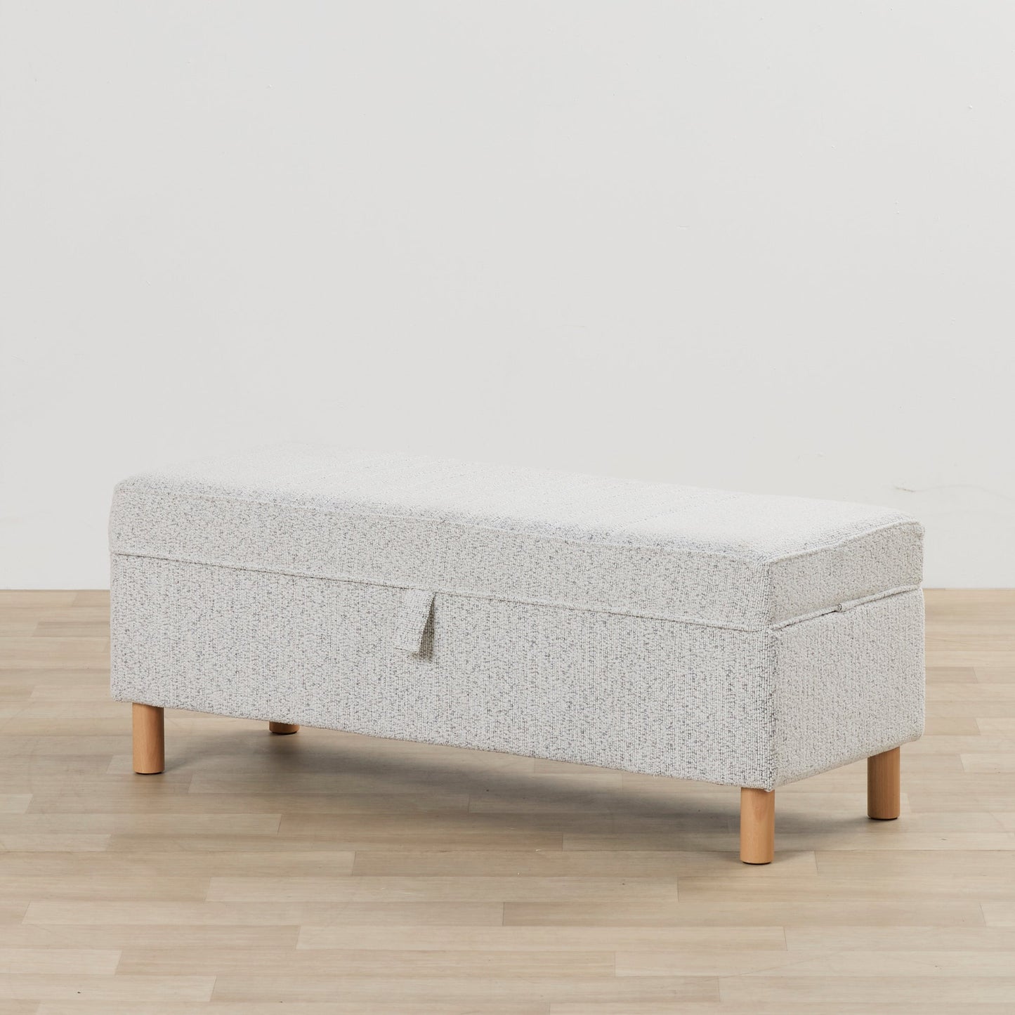 Pouf de rangement - Gris clair