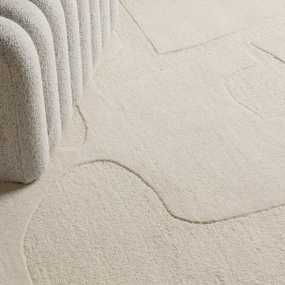 Tapis en laine Odin - Ivoire - 300 cm