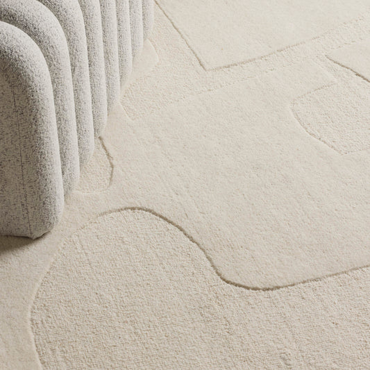 Tapis en laine Odin - Ivoire - 230 cm