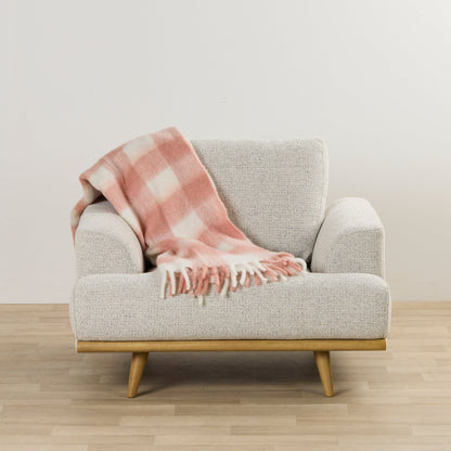 Plaid Asher - Rose tendre