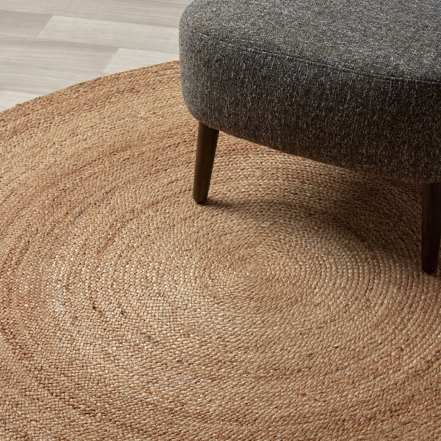 Tapis rond en jute Alder - Naturel - 160 cm