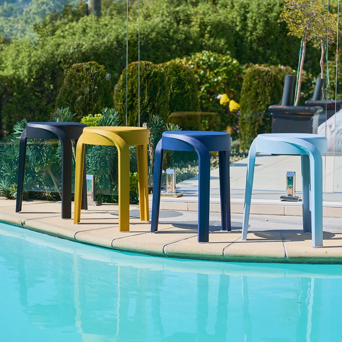 Tabouret Corse - Bleu marine