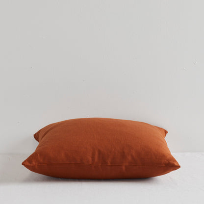 Coussin en lin Jasper - Rouille - 50 x 50