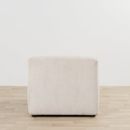 Fauteuil Finnian 1 place sans accoudoirs - Blanc cassé