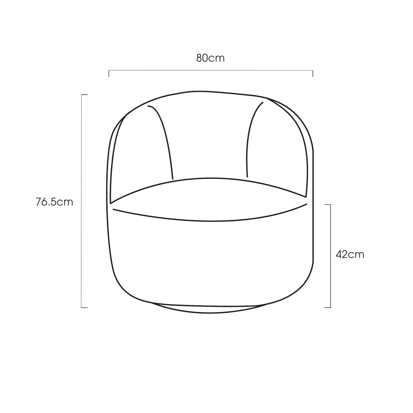 Fauteuil pivotant Lexie - Crème