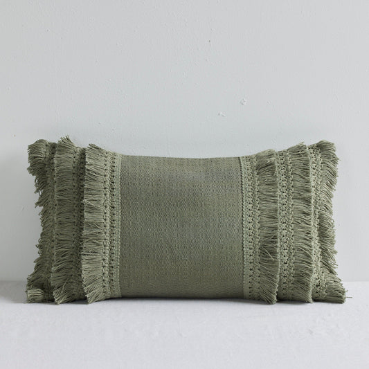 Coussin Chichi - Olive foncé - 30 x 50 cm