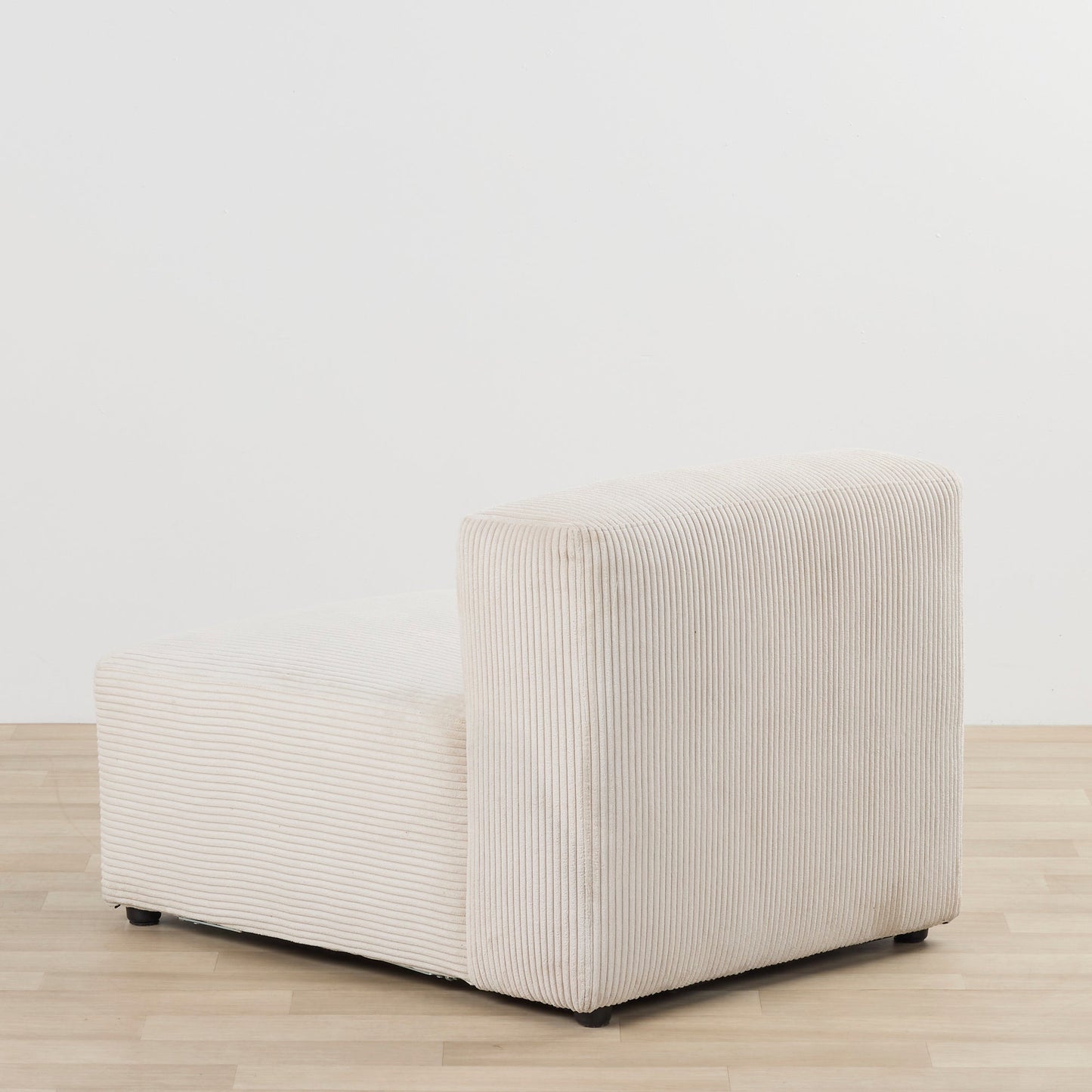 Fauteuil Finnian 1 place sans accoudoirs - Blanc cassé