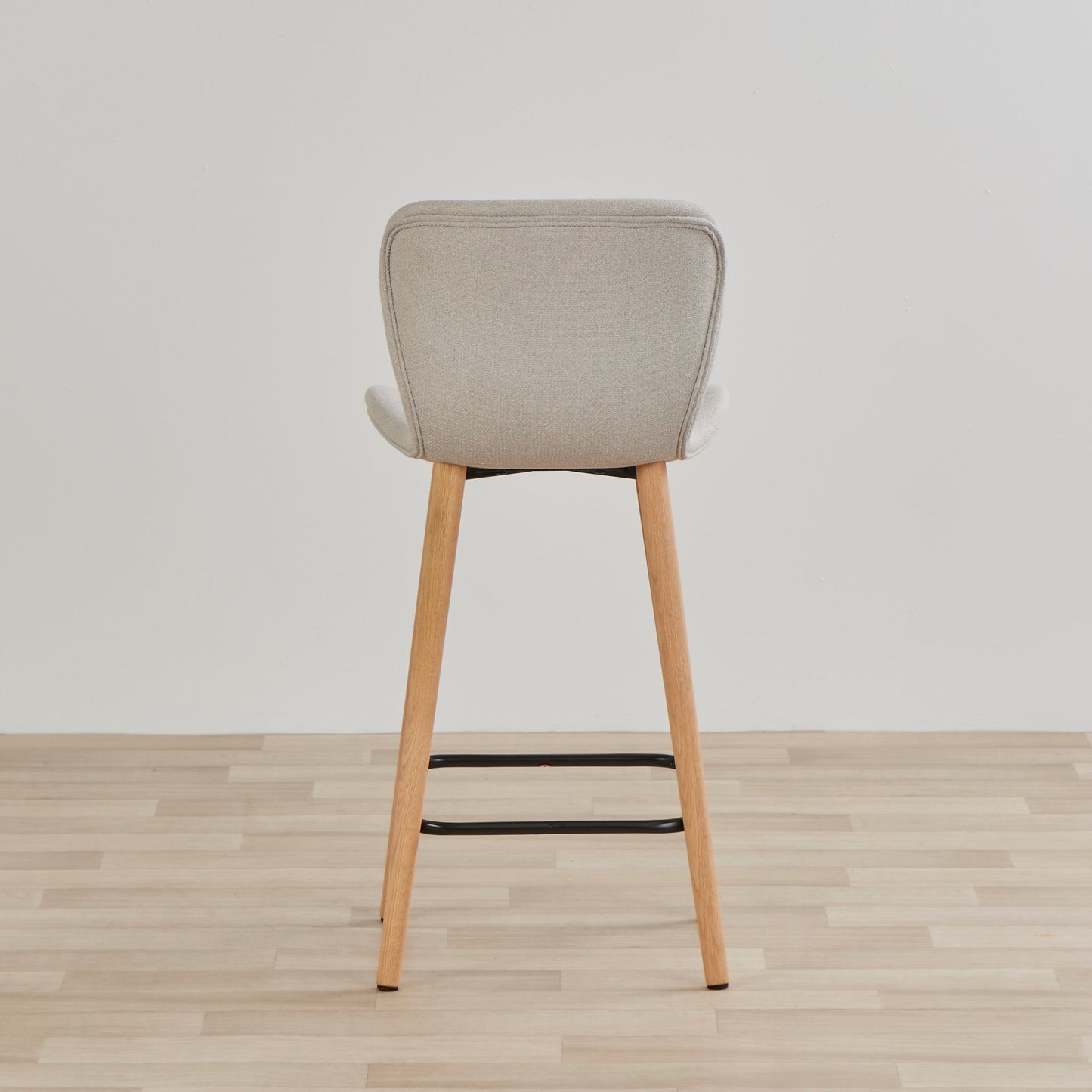 Tabouret de bar Sala - Chêne/Crème