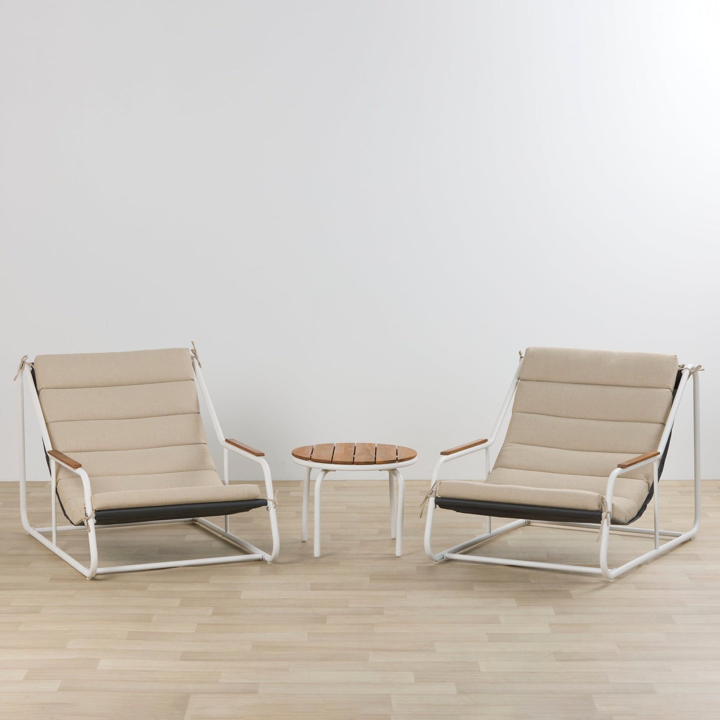 Ensemble de chaises longues Cabana - 3 pièces - Naturel