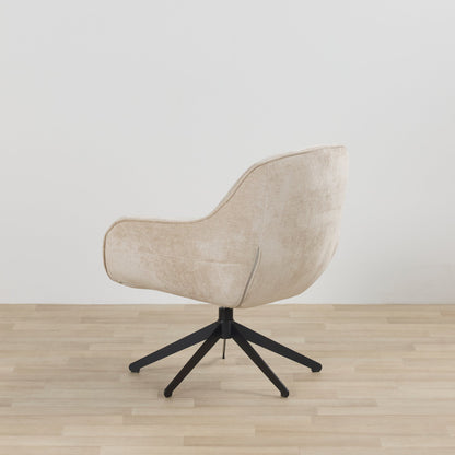 Fauteuil pivotant Brynn - Sable