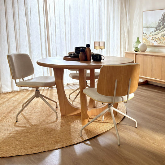 Table de salle à manger ronde Samson - Chêne