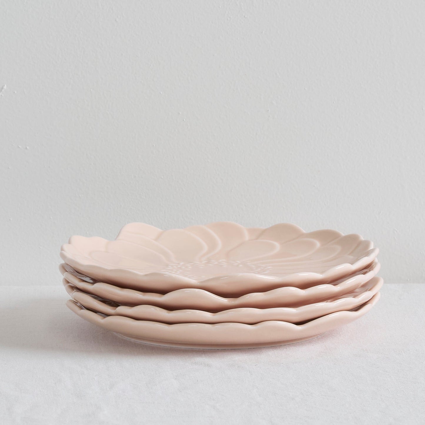 Assiettes à dessert Zinnia - Rose - 4 pièces