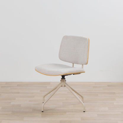 Chaise de salle à manger pivotante Hinton - Gris/Beige