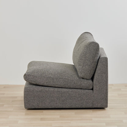 Canapé modulable Granada sans accoudoirs 1,5 place - Pierre