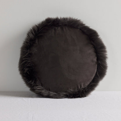 Coussin d'assise en peau de mouton - Anthracite
