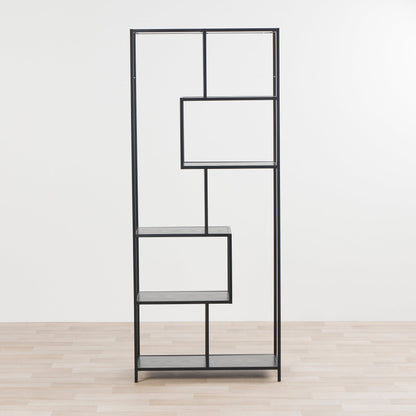 Étagère asymétrique Eliot - Noire - Haute