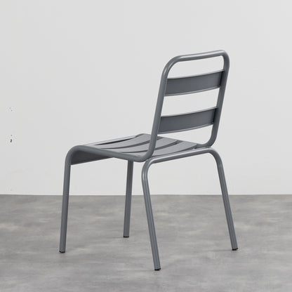 Chaise de salle à manger Positano - Gris foncé