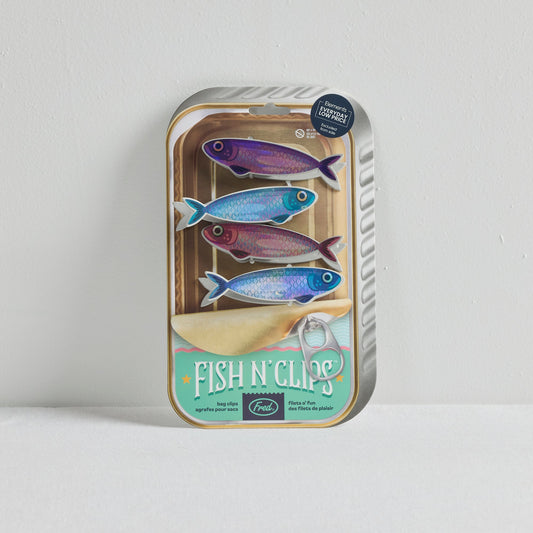 Fish n Clips - Ensemble de 4 pinces à sacs