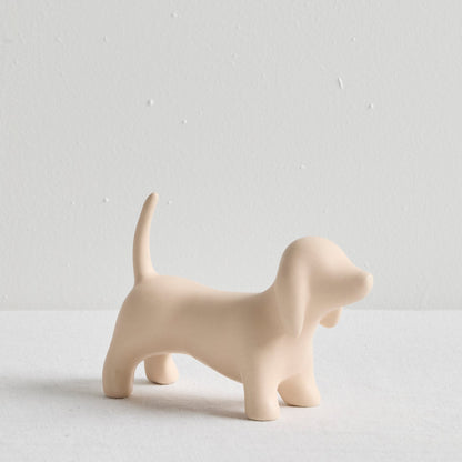 Objet Chien Heureux - Rose pâle
