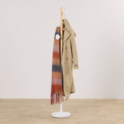 Porte-manteau Mid C - Blanc/Naturel