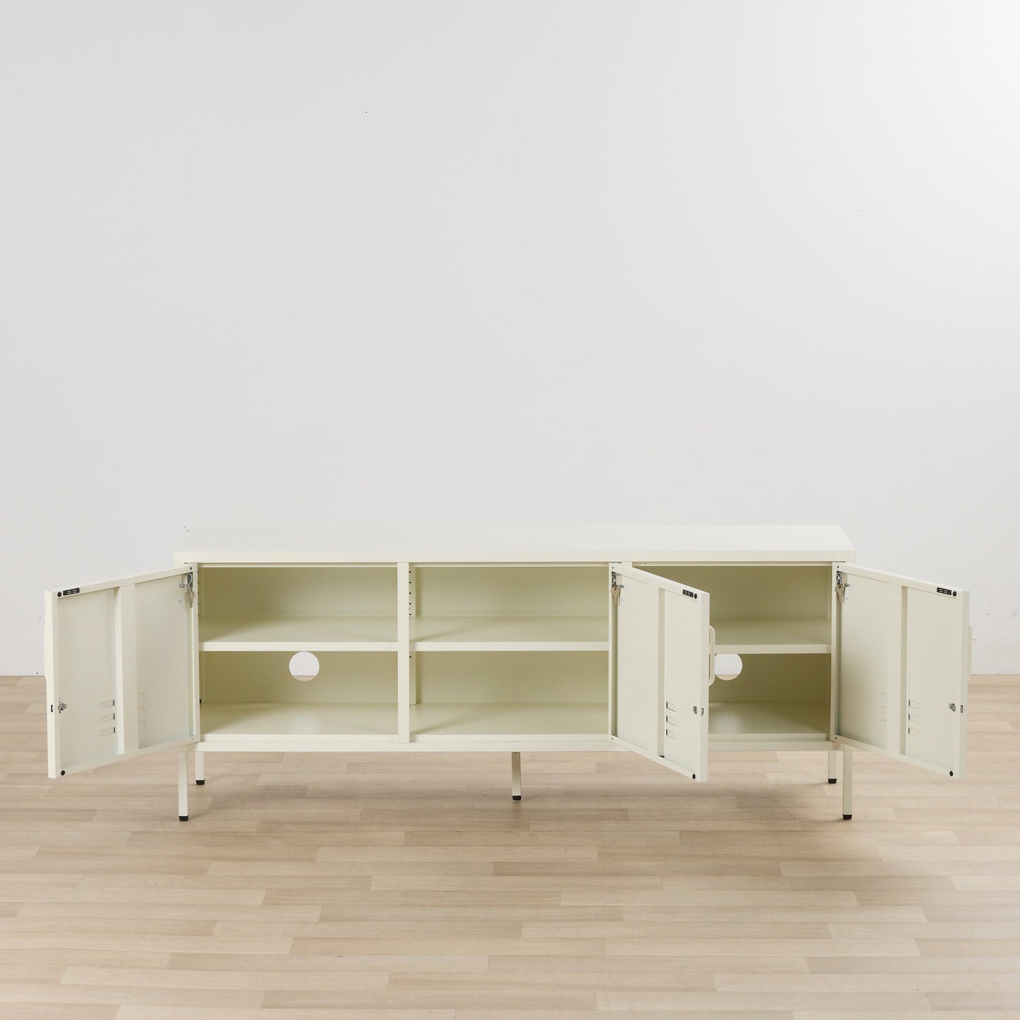 Casier à trois portes Irvine - Lait