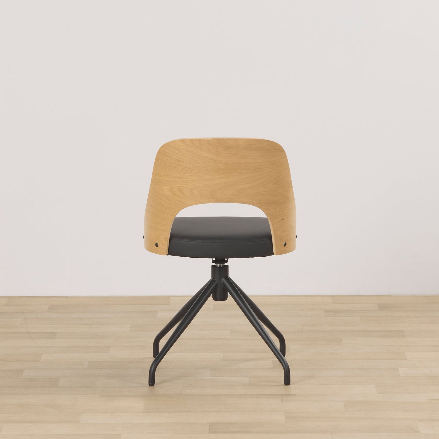 Fauteuil pivotant Adoni - Chêne/Noir