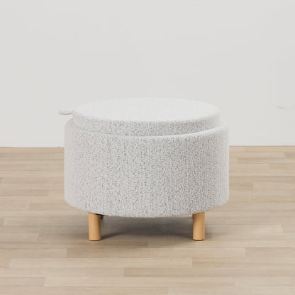 Pouf à plateau Maxi - Gris clair