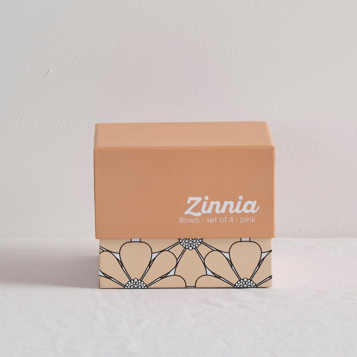 Ensemble de 4 bols Zinnia roses