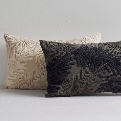 Coussin Fougère - Gris/Étain - 30 x 50 cm