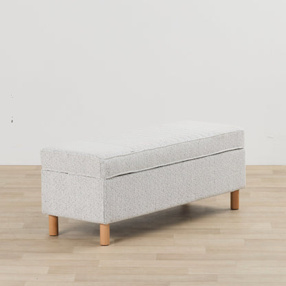 Pouf de rangement - Gris clair