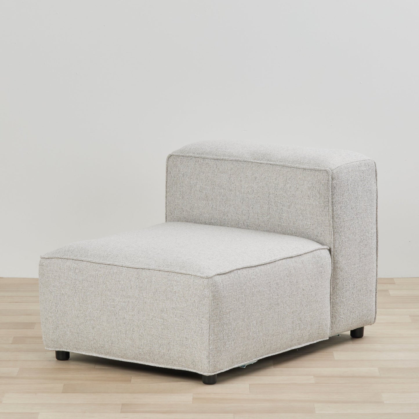 Fauteuil modulaire Abbot sans accoudoirs, 1 place - Naturel