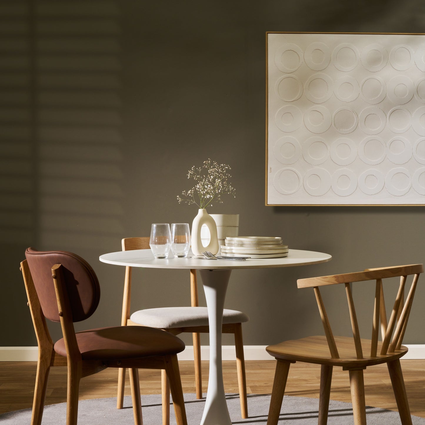 Relief circulaire - Blanc