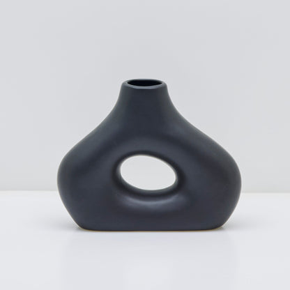 Vase Smoosh de l'âge de pierre - Noir