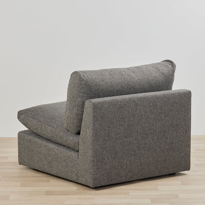 Canapé modulable Granada sans accoudoirs 1,5 place - Pierre