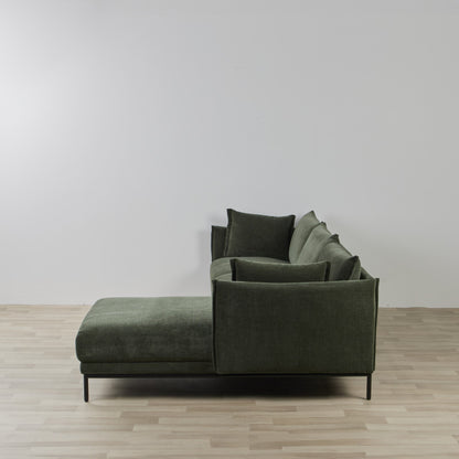 Canapé méridienne 3 places Lugo RH - Forêt