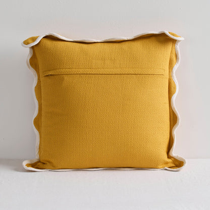 Coussin Perle - Soleil/Blanc - 50x50cm