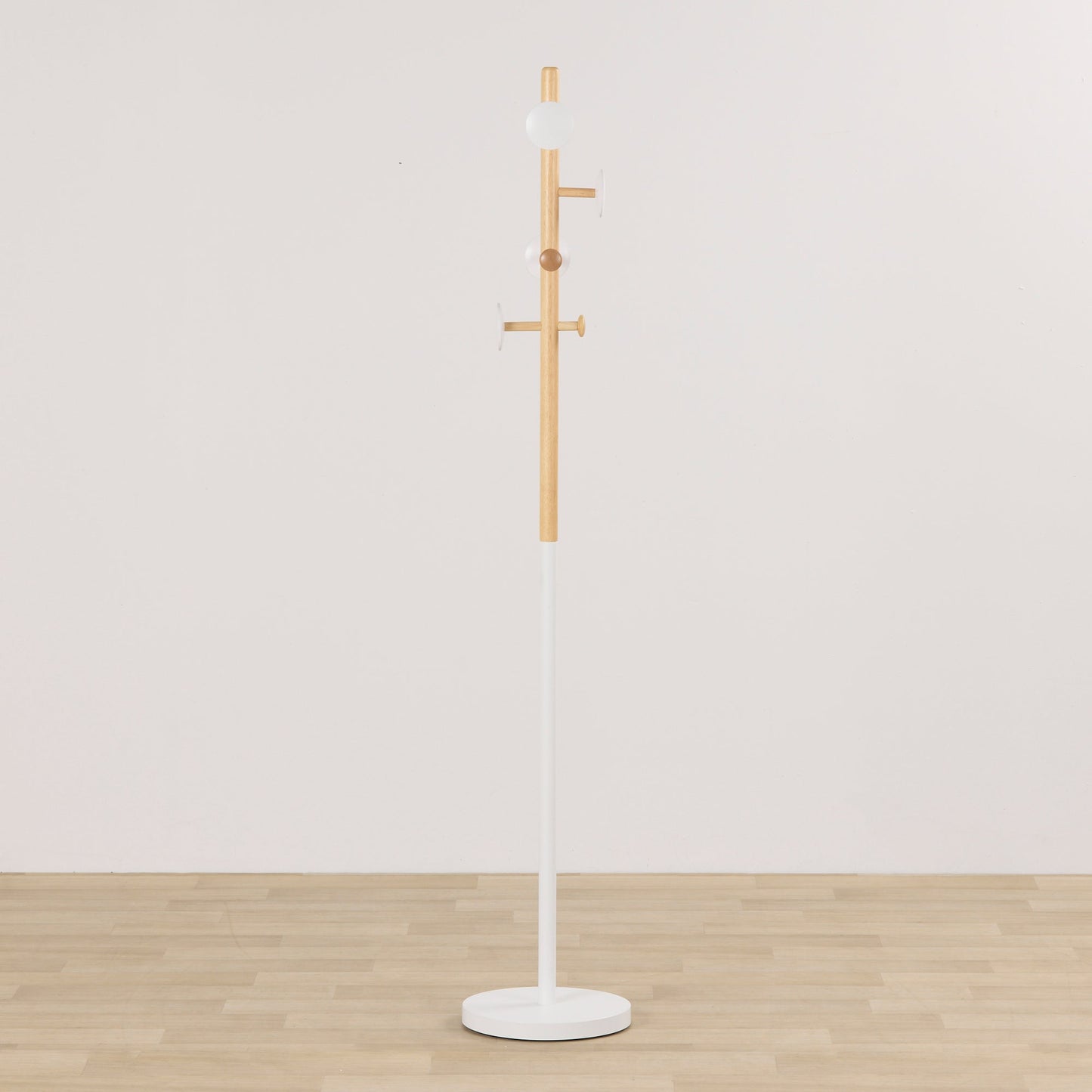 Porte-manteau Mid C - Blanc/Naturel