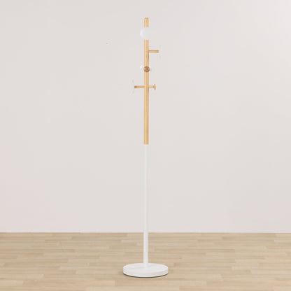 Porte-manteau Mid C - Blanc/Naturel