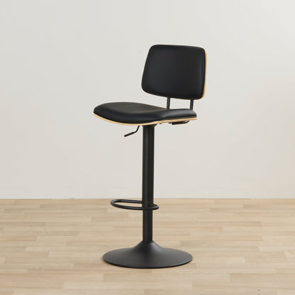 Tabouret de bar Hinton - Noir/Noir