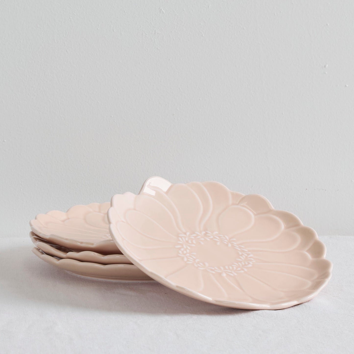 Assiettes à dessert Zinnia - Rose - 4 pièces