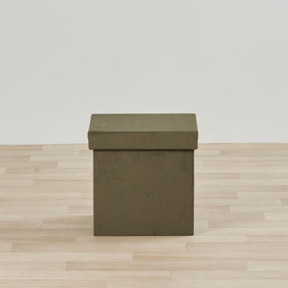 Pouf pliable - Petit - Vert olive